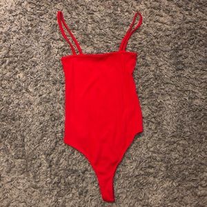 Brandy Melville Red Bodysuit